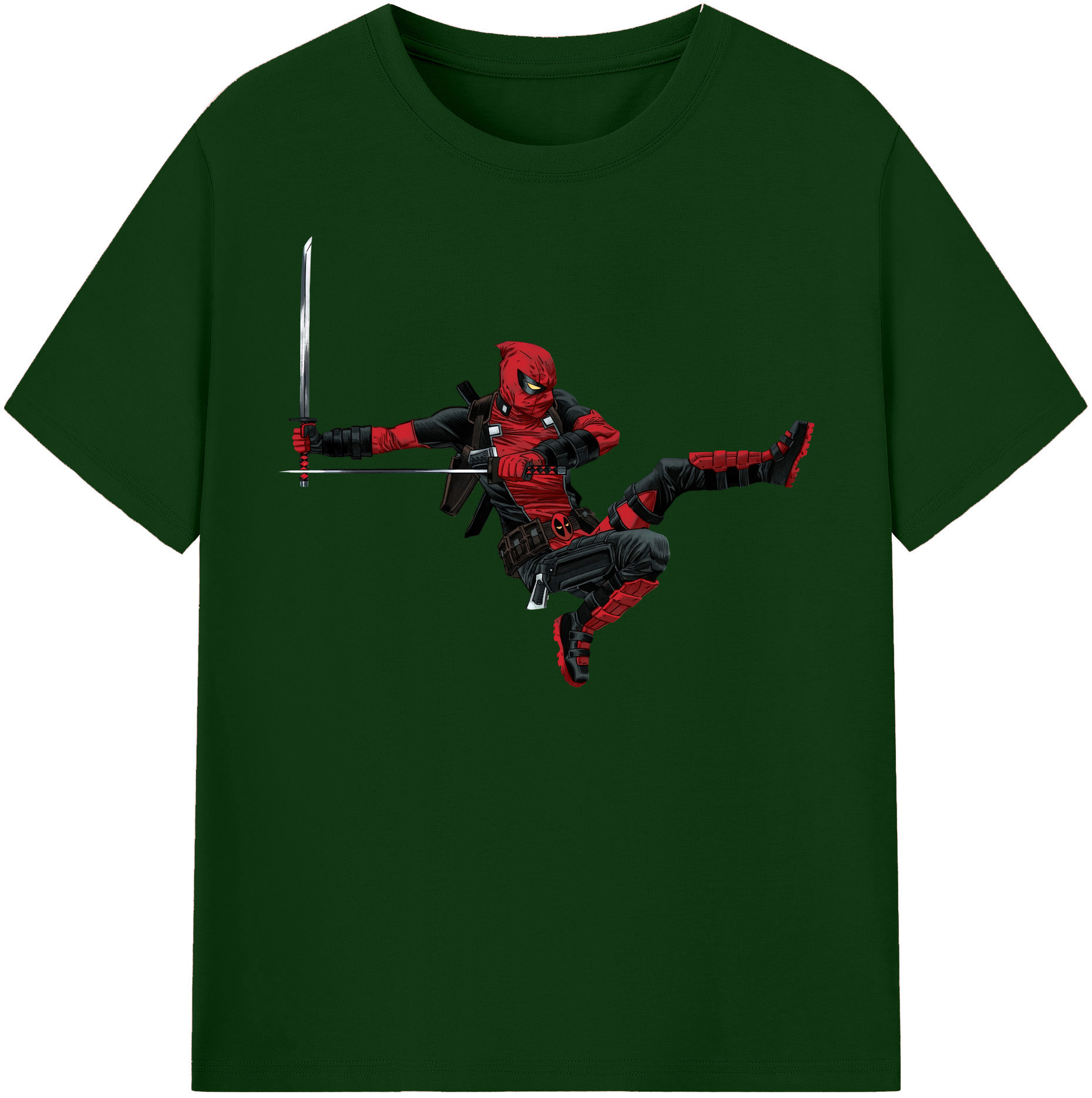 （画像用） Deadpool デッドプール 綿100％半袖Tシャツ（フロントプリント）